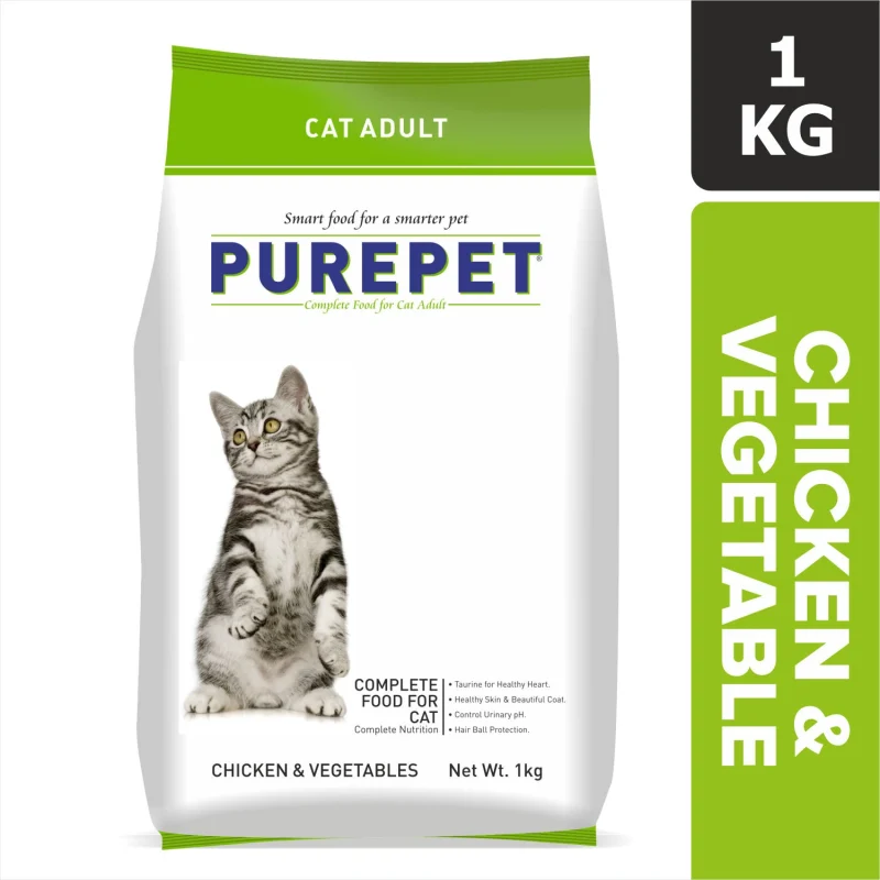 Purepet Chicken & Vegetables Adult Dry Cat Food