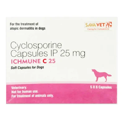 Savavet Ichmune C (Cyclosporine) 25mg Tablet for Dogs (6 tablets)