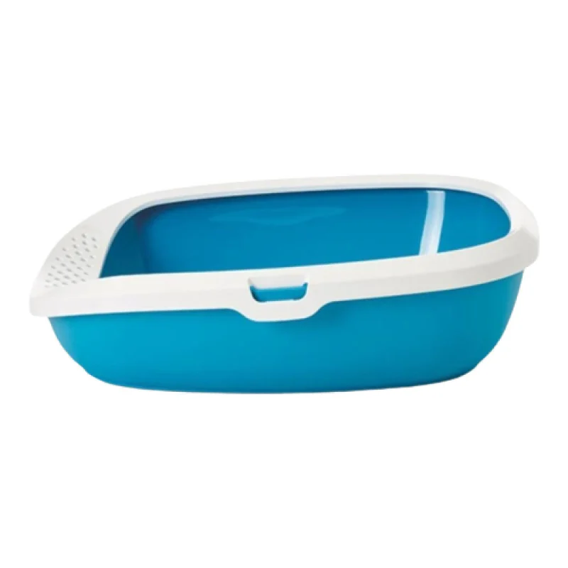 Savic Gizmo Litter Tray with Rim for Cats — side view