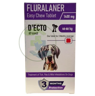 Sihil D Ecto Fluralaner 1400mg Tablet for Dogs 40 to 60kg
