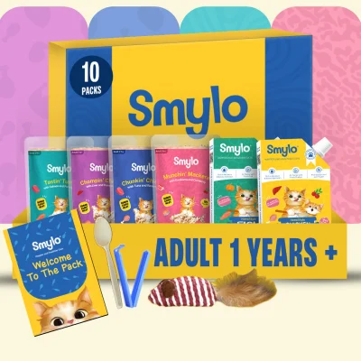 Smylo Adult Trial Box with 2 Bone Broths, Cat Wet Food