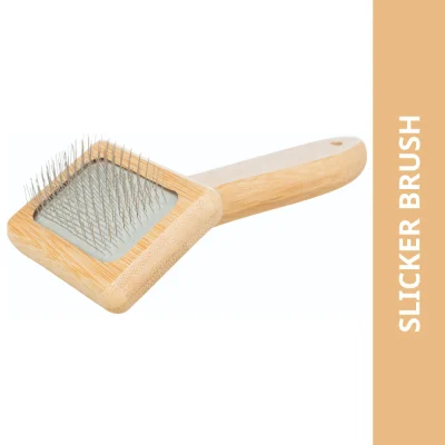 Trixie Bamboo Slicker Brush For Dogs