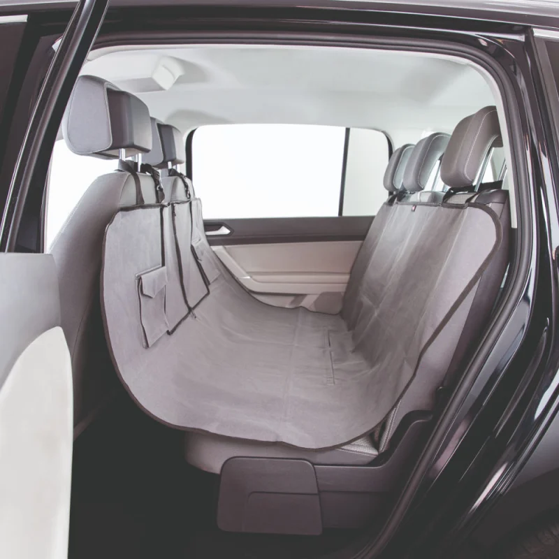 Trixie Car Seat Cover With Two Pockets For Dogs And Cats Black Brown