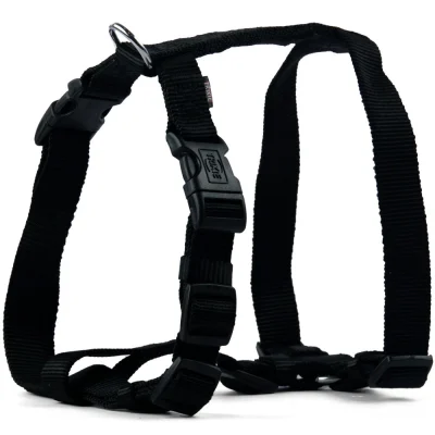 Trixie Classic H Harness For Dogs Black