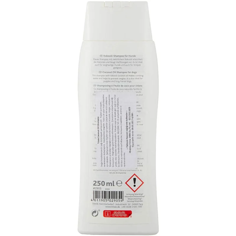 Trixie Coconut Oil Shampoo for Dogs — back view