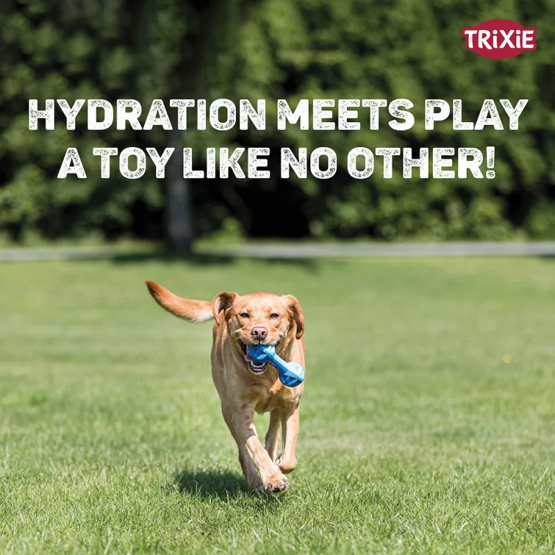 Trixie Cooling Dumbell Chew Toy for Dogs — side view