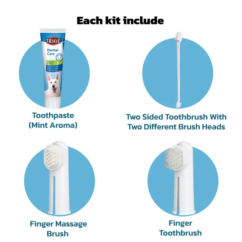 Trixie Dental Hygiene Kit for Dogs — detail shot