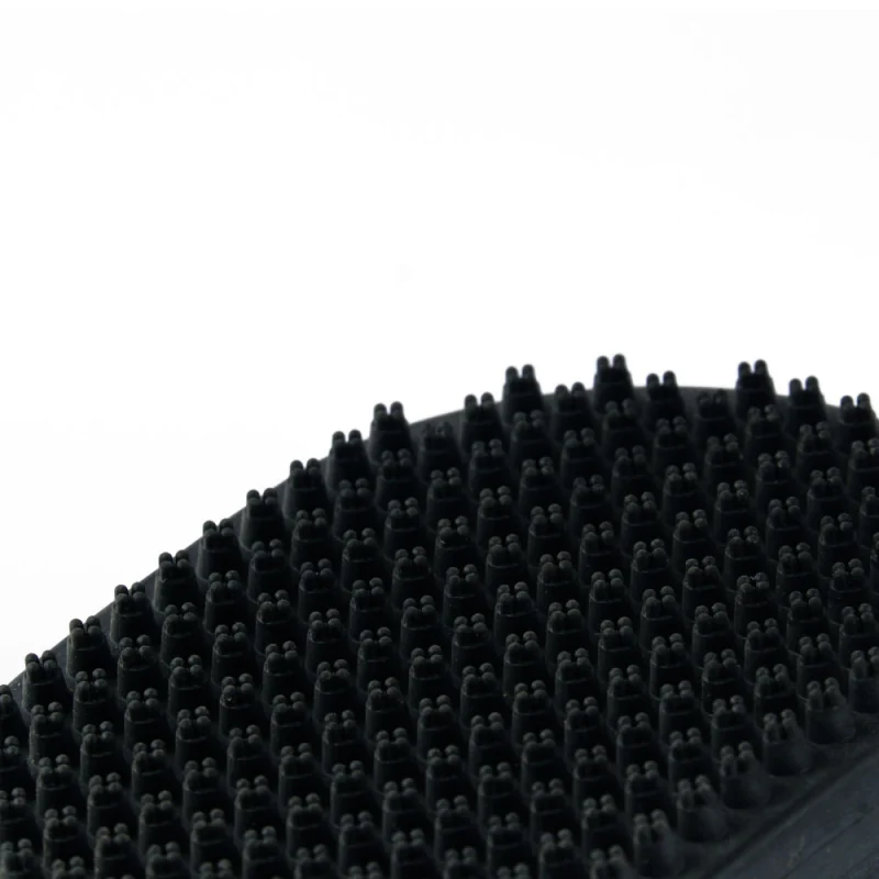 Trixie Deshedding Rubber Massage Care Brush for Dogs and Cats — in use