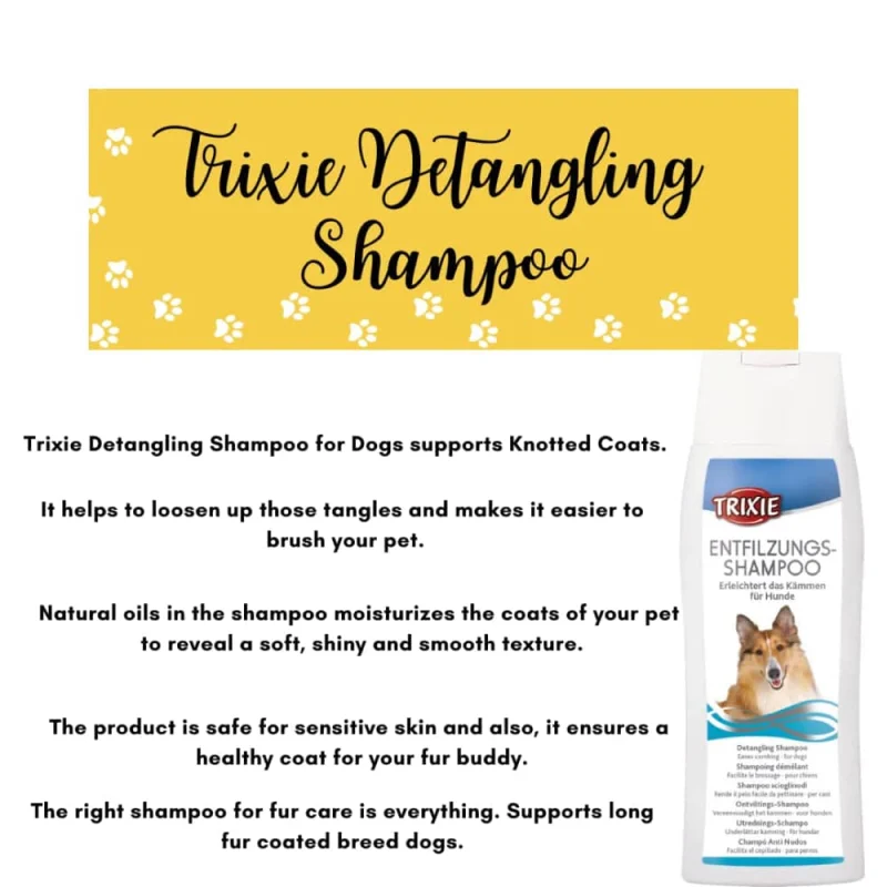 Trixie Detangling Shampoo for Dogs — back view