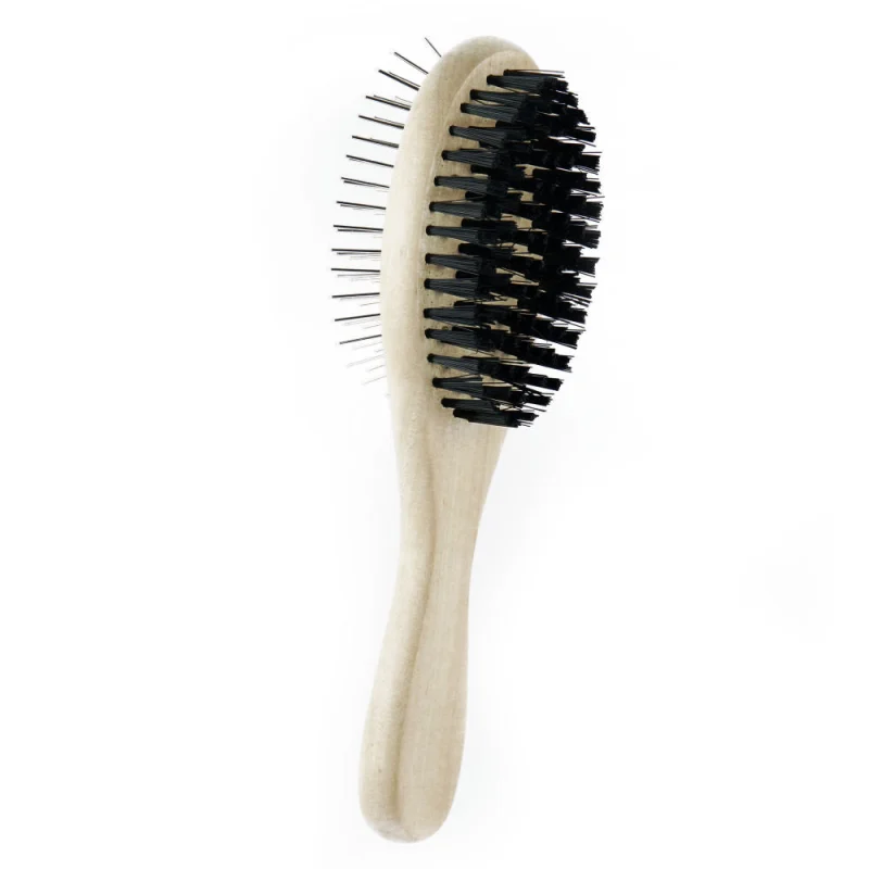 Trixie Double Sided Brush Pin and Bristles for Dogs — side view