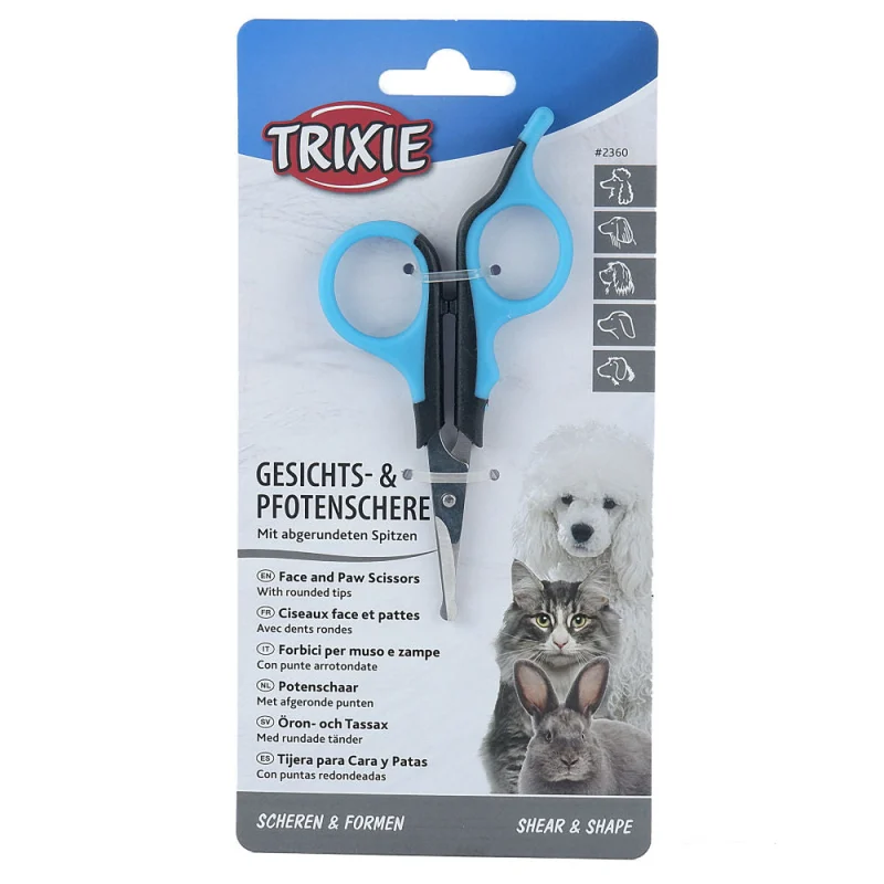 Trixie Face & Paw Scissors for Dogs and Cats — side view