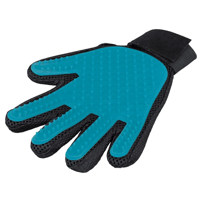 Trixie Fur Care Massage and Shine Gloves for Dogs and Cats — side view