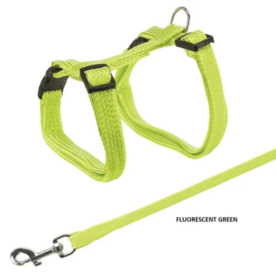 Trixie Harness With Leash For Cats Green