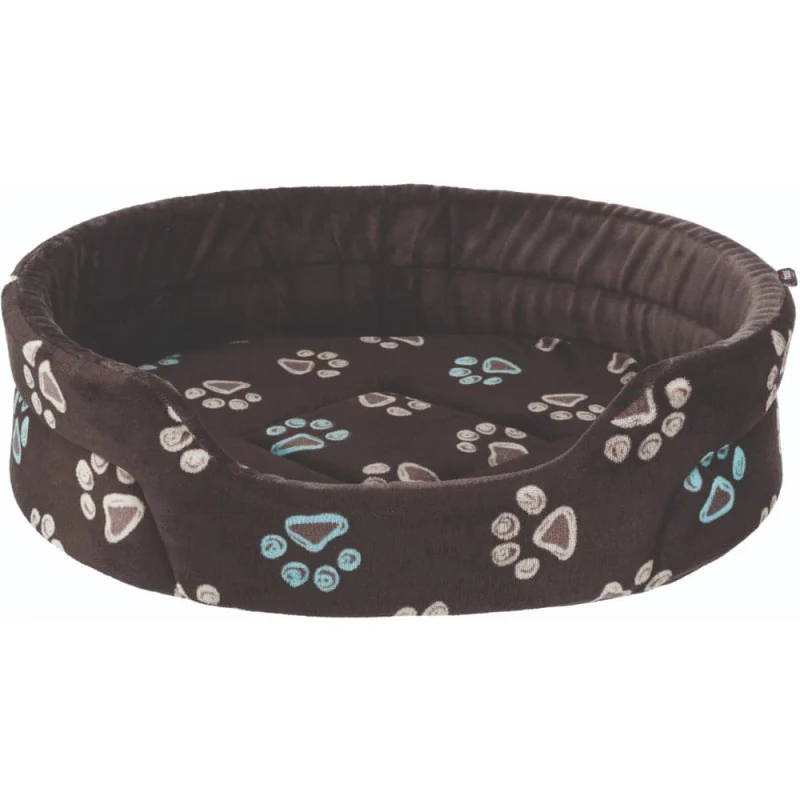 Trixie Jimmy Donut Bed Taupe for Dogs — back view