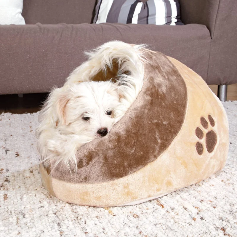Trixie Minou Cuddly Cave Bed for Dogs and Cats — side view