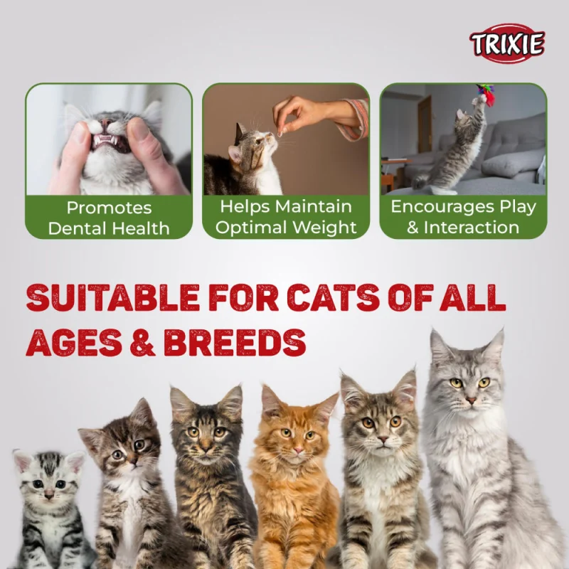 Trixie Premio Fish and Chicken Rolls Cat Treats — back view
