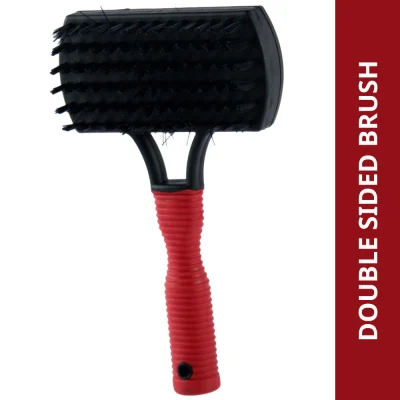 Trixie Soft Brush Double Plastic/Nylon and Metal Bristles for Dogs and Cats (10x17cm)