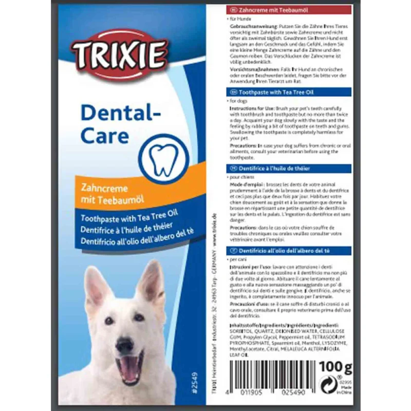 Trixie Toothpaste with Tea Tree Oil for Dogs — detail shot