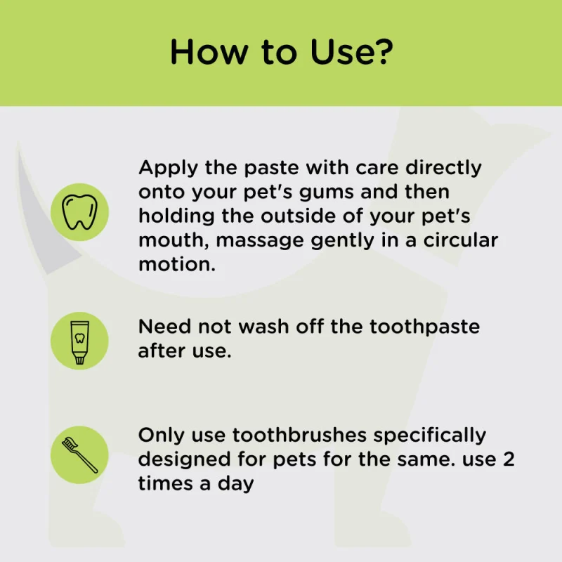 Trixie Toothpaste with Tea Tree Oil for Dogs — in use