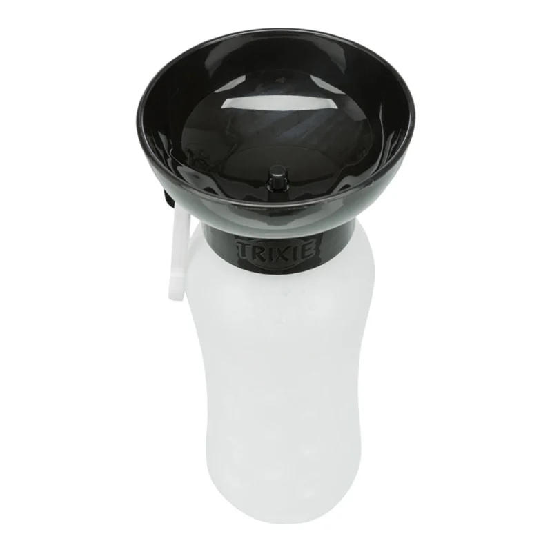 Trixie Travel Bottle with Bowl for Dogs and Cats (Black)