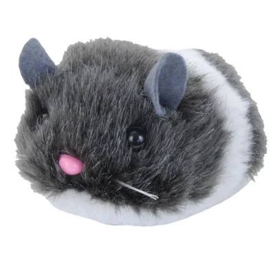 Trixie Wriggle Up Mouse Toy For Cats Light Grey