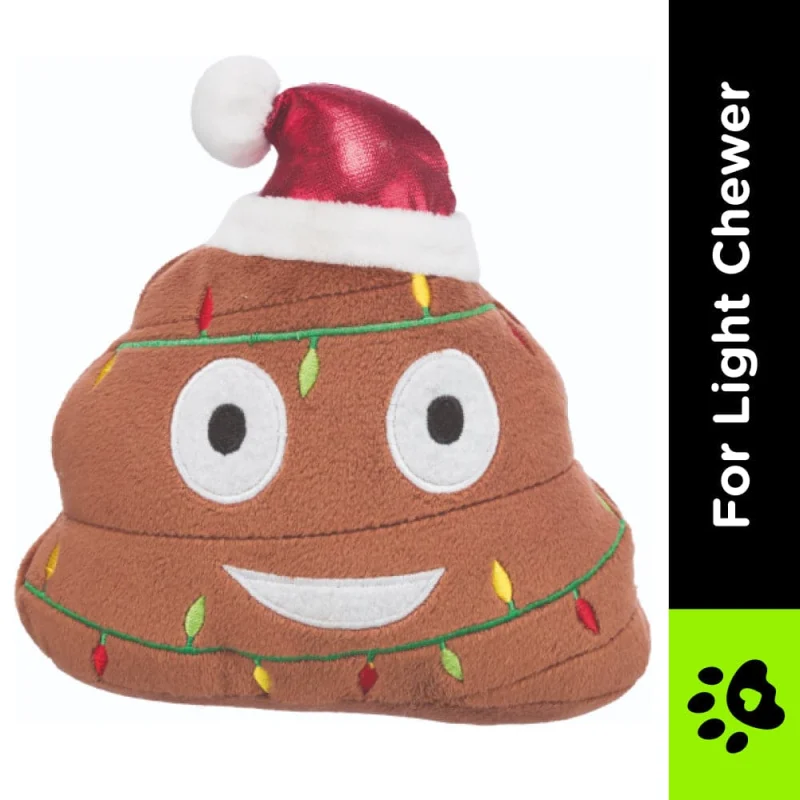 Trixie Xmas Emoticon Plush Toy for Dogs — side view