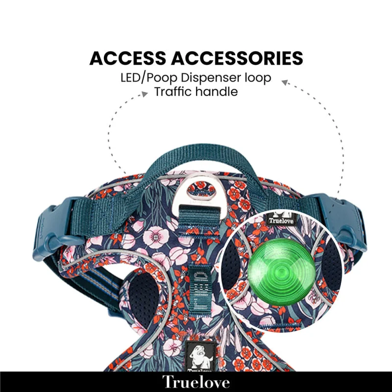 Truelove Floral No Pull Pet Harness for Dogs — in use