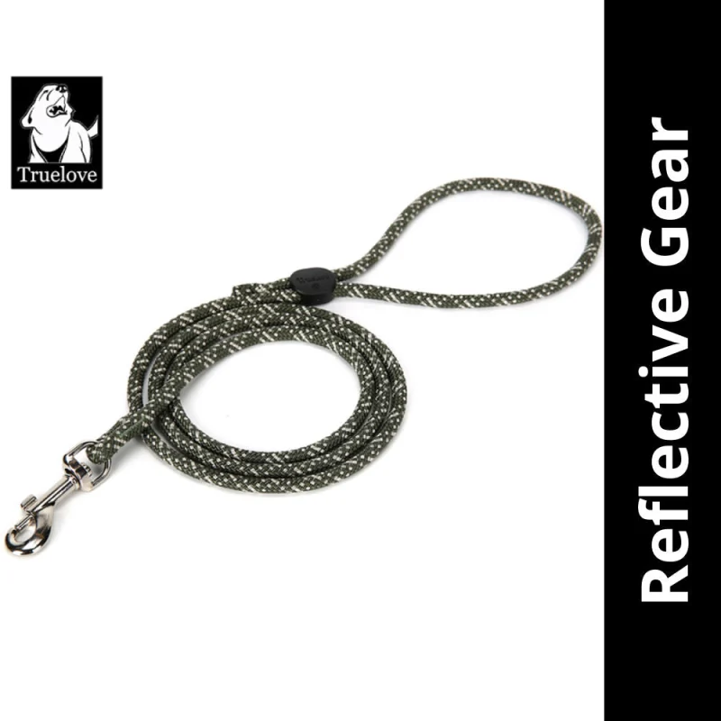 Truelove High Density Rope Webbing Leash For Dogs Black
