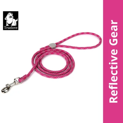 Truelove High Density Rope Webbing Leash For Dogs Fuchsia