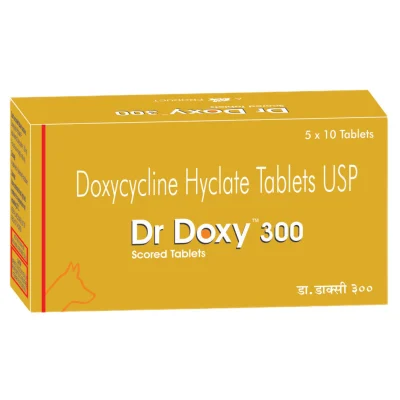 Ttk Dr Doxy 300mg (Doxycycline Hyclate) Tablet for Dogs and Cats