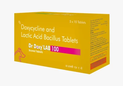 TTK Dr Doxy LAB 100mg Tablets for Dogs & Cats (Doxycycline & Lactic Acid Bacillus)