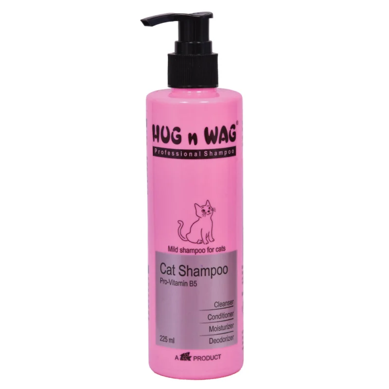 Ttk Hug n Wag Professional Mild Cat Shampoo with Pro Vitamin B5 — side view