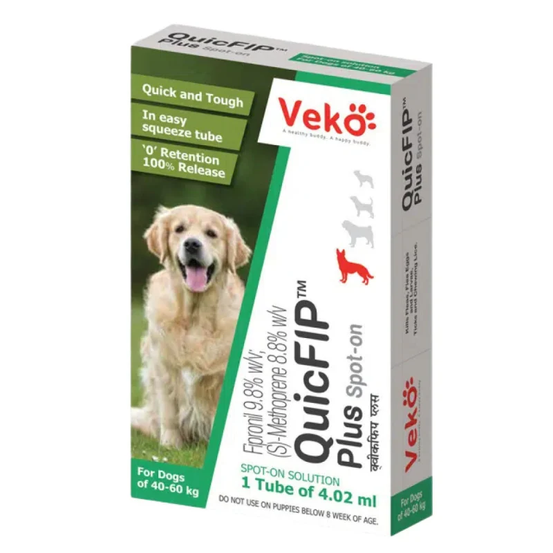 Veko QuicFIP Plus (Fipronil) Spot On for Dogs — in use