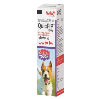 Veko QuicFIP Spray (Fipronil) for Dogs and Cats (100ml)