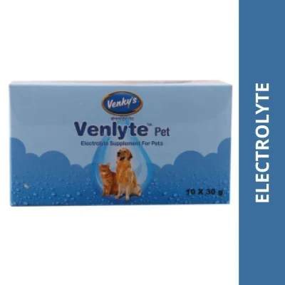 Venkys Venlyte Pet Electrolyte Supplement for Dogs and Cats (30g)