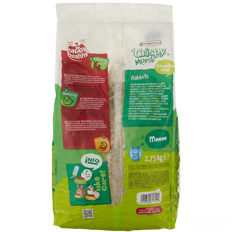 Versele Laga Crispy Muesli Food For Rabbits — side view