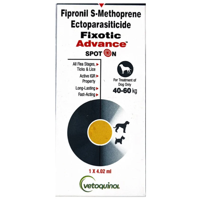 Vetoquinol Fixotic Advance (Fipronil) Tick & Flea Control Spot On for Dogs — detail shot