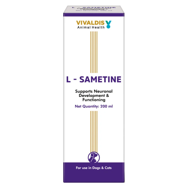 Vivaldis L Sametine Syrup for Dogs and Cats (200ml)