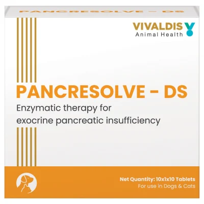 Vivaldis Pancresolve Ds Tablets For Dogs And Cats 10 Tablets