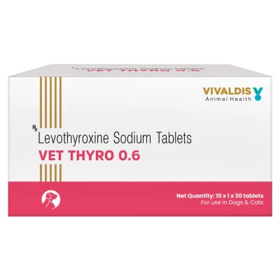 Vivaldis Vet Thyro 0.6 (Levothyroxine sodium) Tablets for Dogs and Cats
