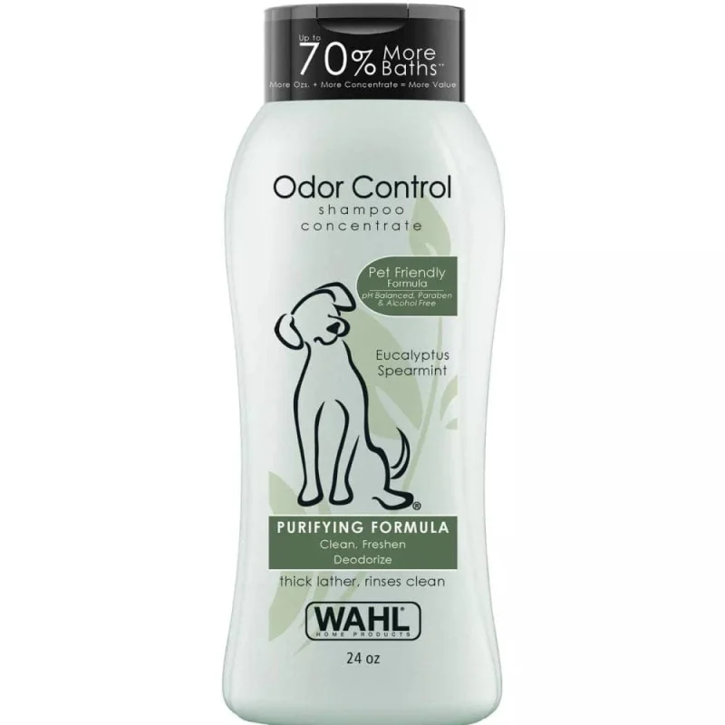 Wahl Odor Control Eucalyptus Spearmint Shampoo for Dogs — back view