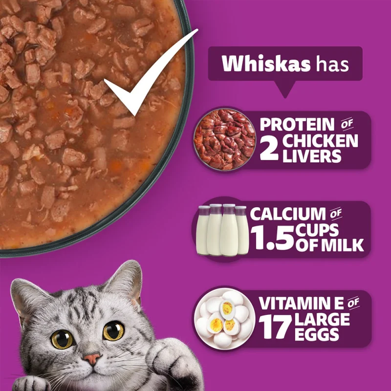 Whiskas Tuna in Jelly Meal Adult Cat Wet Food — detail shot