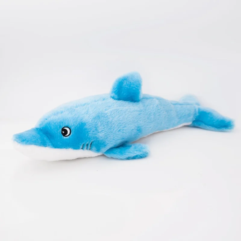 Zippy Paws Dolphin Jigglerz Plush Toy For Dogs