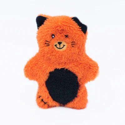 Zippy Paws Halloween Zombie Cat Bonez Plush Toy For Dogs
