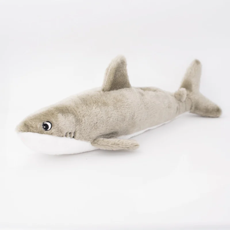 Zippy Paws Shark Jigglerz Plush Toy For Dogs